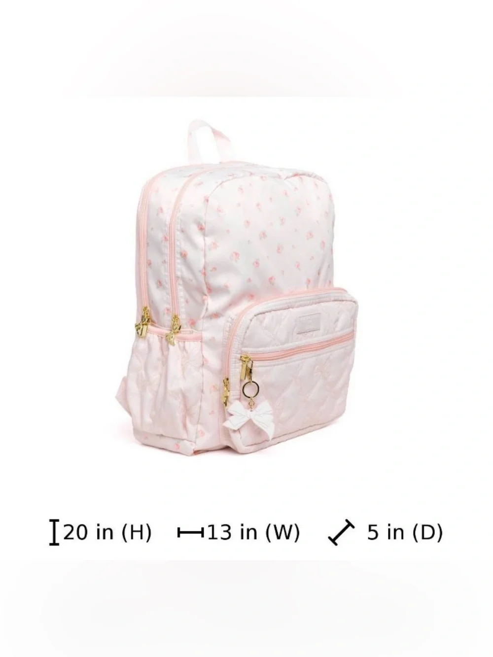 🩷‼️🔥🆕 LoveShackFancy x Target Yoobi Pale Pink Ditsy Quilted Backpack